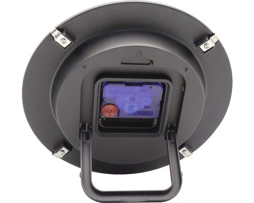 Pohled zezadu na stolní hodiny se stojanem