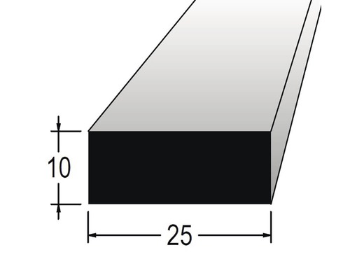 Hranolek obdélníkový 10 x 25 x 900 mm dub