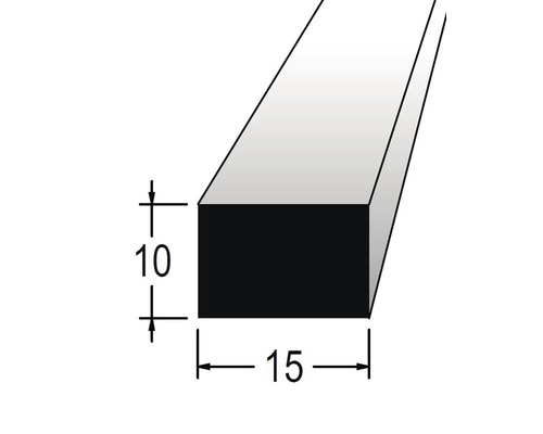 Hranolek obdélníkový 10 x 15 x 900 mm dub