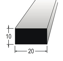 Hranolek obdélníkový 10 x 20 x 900 mm dub-thumb-0