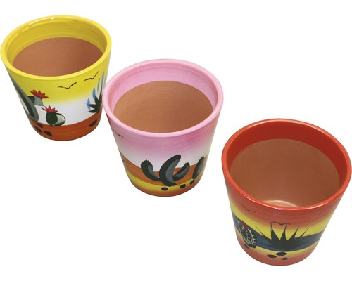 Obal na květináč keramický Mexico Ø 9,5 cm, různé motivy