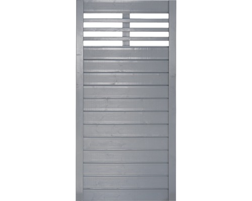 Dřevěný plot s lamelovou strukturou