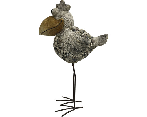 Dekorativní ptačí figurka do zahrady s kamenným dekorem