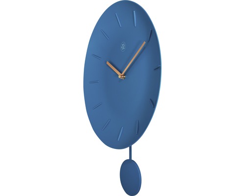 Kyvadlové hodiny s kulatým ciferníkem a kyvadlem