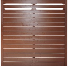 Dřevěný plotový díl s horizontálními lamelami