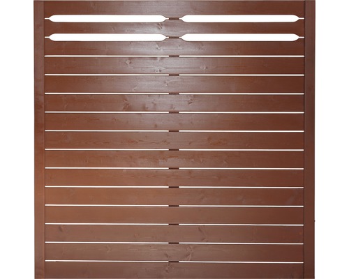 Dřevěný plotový díl s horizontálními lamelami