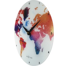Nástěnné hodiny NeXtime Colorful World Ø 43 cm-thumb-1