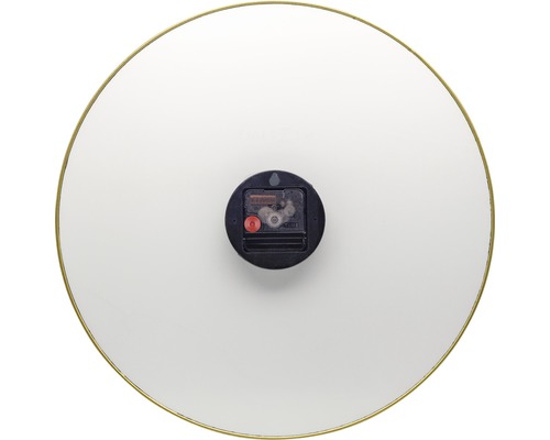 Zadní strana nástěnných hodin s hodinovým strojkem