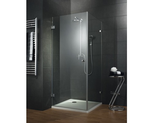 Sprchové dveře s boční stěnou SCHULTE 100 cm barva profilu – skleněný dekor Dezent s povrchovou úpravou odolnou proti nečistotám