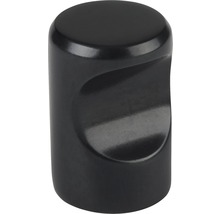 Nábytková knopka Venlo Ø 15x22 mm, černá-thumb-0