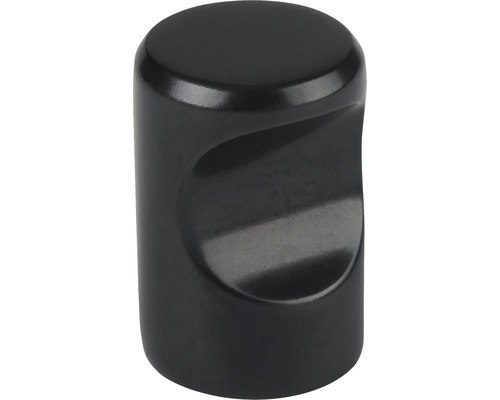 Nábytková knopka Venlo Ø 15x22 mm, černá