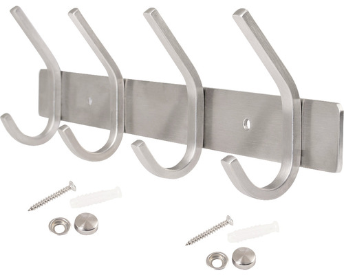Nástěnný panel se čtyřmi kovovými háčky včetně montážního materiálu