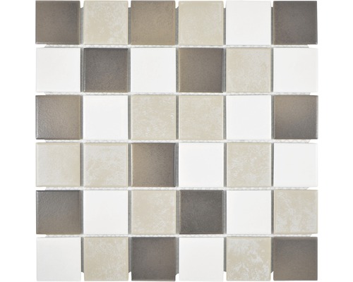 Keramická mozaika CD 218 čtverec 30,6x30,6 cm mix béžovohnědá