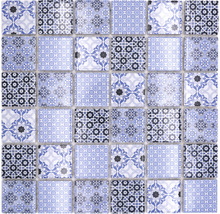 Keramická mozaika CD CL48B čtverec Classico 29,7x29,7 cm modrá-thumb-0