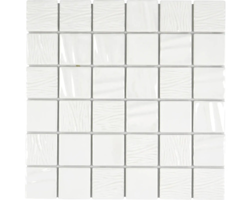 Keramická mozaika CG KN5 čtverec Kanran 29,5x29,5 cm white plain