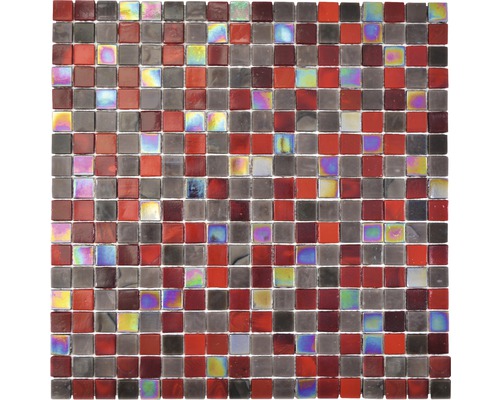 Skleněná mozaika GM MRY 200 29,5x29,5 cm hnědá/červená