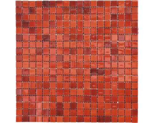 Skleněná mozaika GM MRY 300 čtverec 29,5x29,5 cm sklo červená
