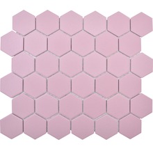 Keramická mozaika HX AT52 šestiúhelník uni starorůžová R1-thumb-0