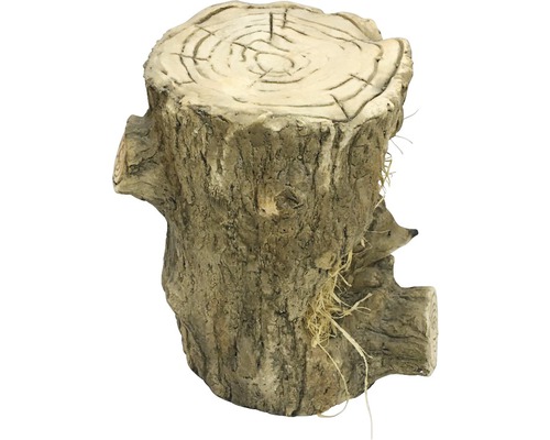 Dekorativní pařez se ježkem do zahrady