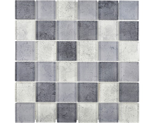 Skleněná mozaika XCM Moon24 29,8x29,8 cm šedá