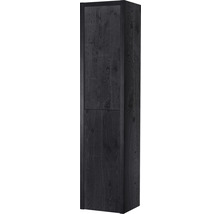Vysoká skříň se dvěma dvířky v dřevěném designu