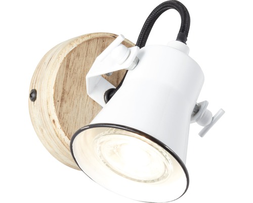 Nástěnné svítidlo z dřeva a kovu