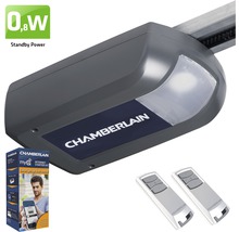 Pohon garážových vrat Chamberlain se dvěma dálkovými ovladači a startovací sadou MyQ Internet