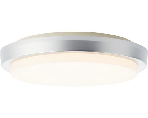 LED venkovní stropní svítidlo Lalumi Devora IP54 12 W 900 lm 3000 K stříbrné Kulaté stropní svítidlo pro vnitřní použití