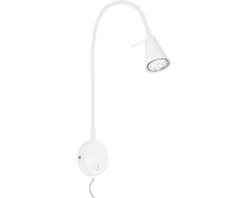 Nástěnné svítidlo s LED žárovkou a flexibilním ramenem