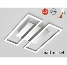 LED stropní svítidlo z niklu s funkcí stmívání
