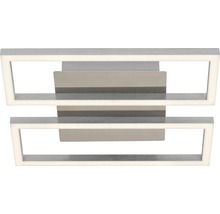 LED stropní svítidlo Briloner Frames 14,5 W 1400 lm 3000 K nikl matný