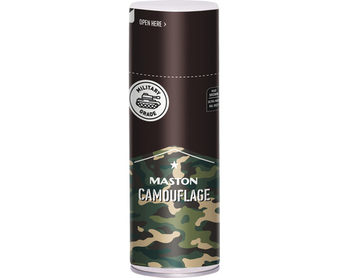 Lak ve spreji Maston Camouflage Mud Brown RAL8027 hnědý 400 ml Maston Camouflage sprejová dóza blátivě hnědá