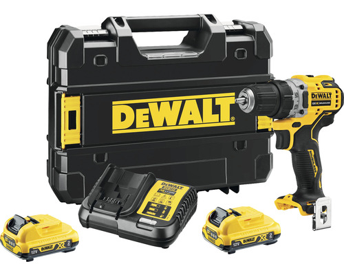 Aku šroubovák DeWalt DCD701D2-QW 12V max. 57,5 Nm, bezuhlíkový, včetně 2 aku 2Ah a nabíječky