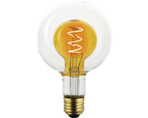 Dekorativní kulová žárovka se spirálovým vláknem
