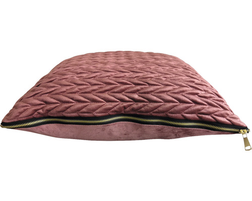 Dekorační polštář se zipem a cikcakovým vzorem