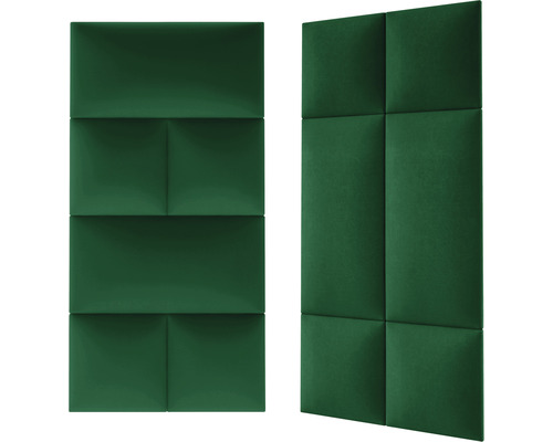 Dva zelené akustické panely pro nástěnné dekorace