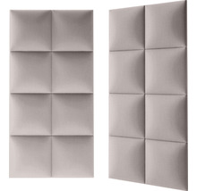 Dva akustické panely se čtvercovým vzorem