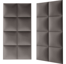 Dva zvukově izolační panely se čtvercovým vzorem