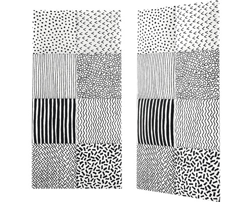 Závěs s různými vzory