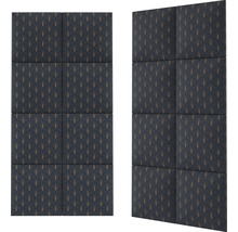 Akustické panely se vzorem pro montáž na stěnu