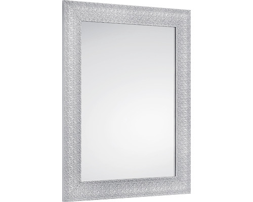 Nástěnné zrcadlo FARINA stříbrné 55x70 cm