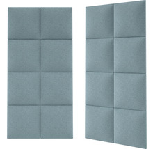 Dva zvukové panely se čtvercovým uspořádáním.