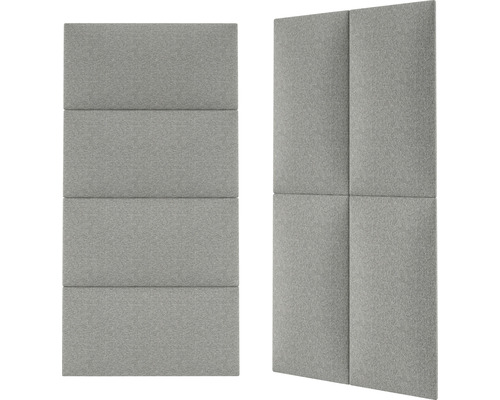 Šedé akustické panely pro pohlcování zvuku