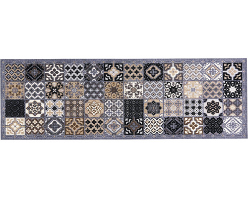 Koberec běhoun Cook&Wash Patchwork Tiles Grey šedý 50x150 cm