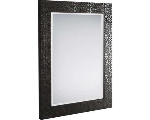 Nástěnné zrcadlo ALESSIA černé 55x70 cm