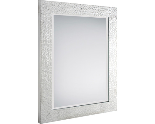 Nástěnné zrcadlo ALESSIA stříbrné 55x70 cm
