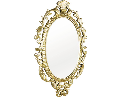 Nástěnné zrcadlo TRIXI zlaté 45x73 cm