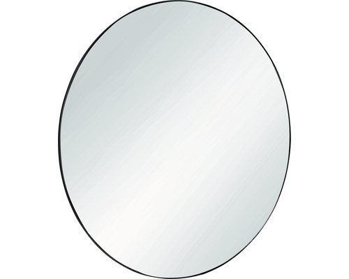 Nástěnné zrcadlo MILA černé Ø50 cm