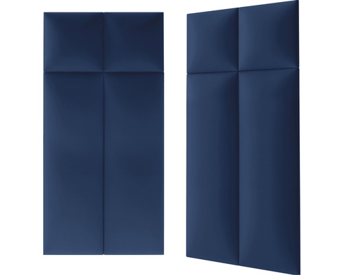 Dva modré akustické panely pro dekoraci stěn