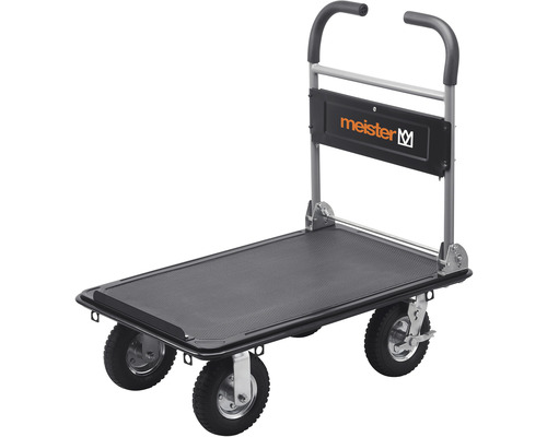 Plošinový transportní vozík, nosnost 300 kg, sklopný